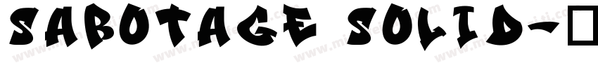 Sabotage Solid字体转换